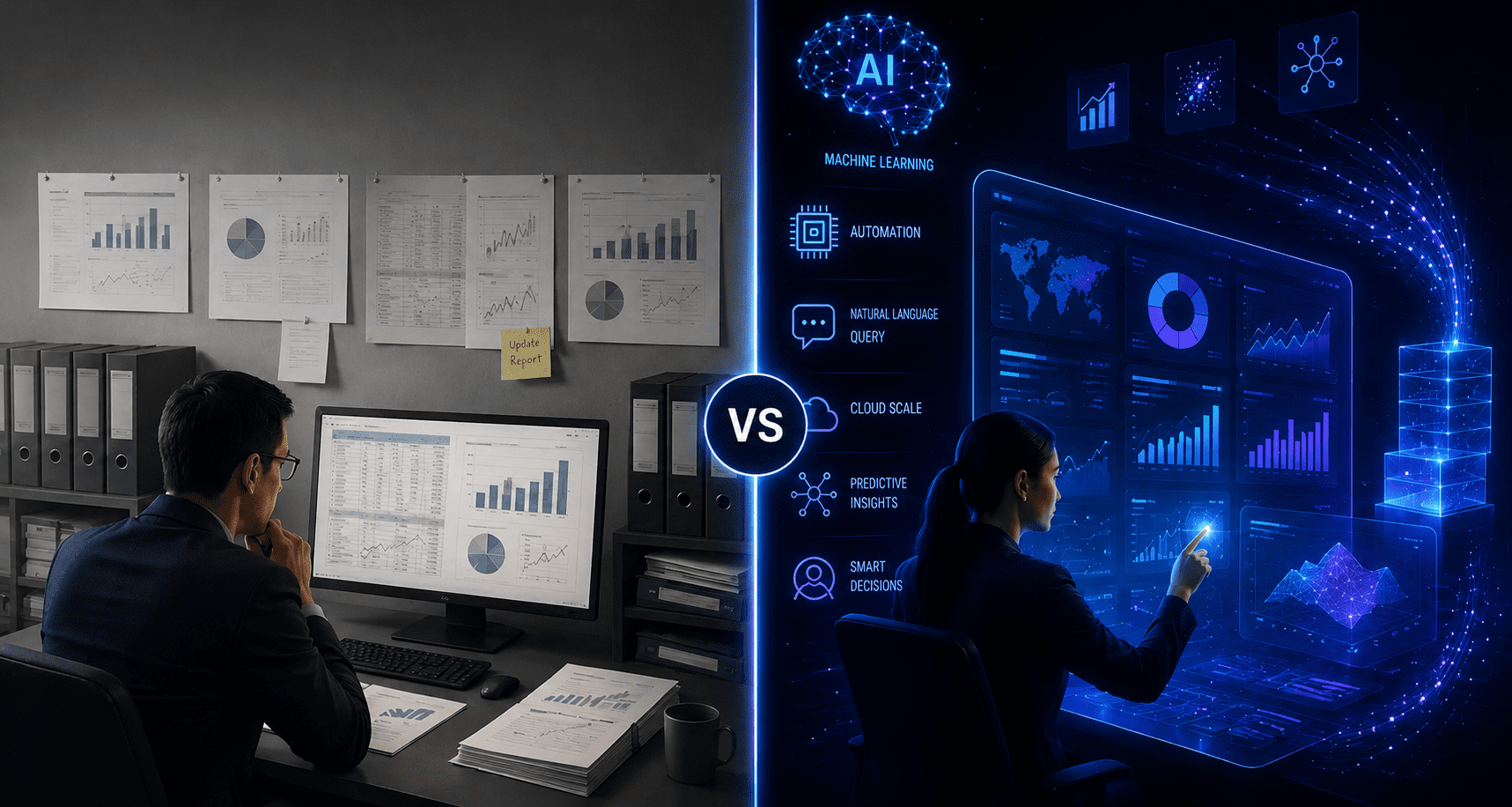 AI data analytics tools and traditional bi tools